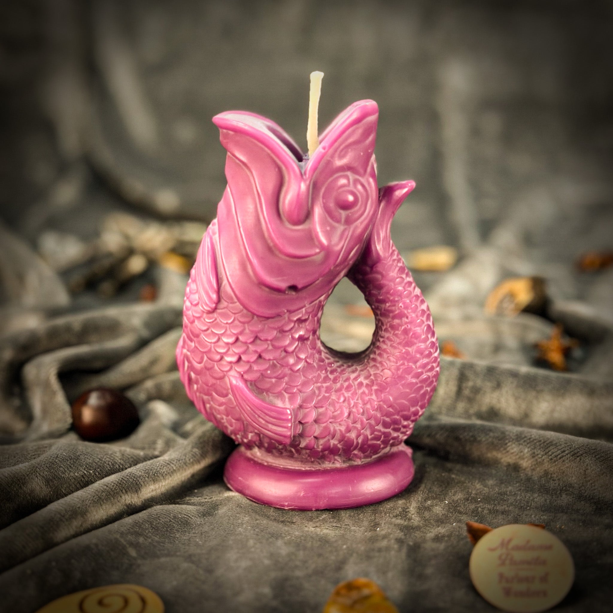 Blue Magic Fish Wishing Candle Spell Kit by Parlour of Wonders for manifestation, communication, and dream magic.