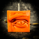 Blue Ex Voto Eye Candle Spell Kit for vision and clairvoyance magic by Parlour of Wonders, includes candles and spell components.