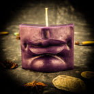 Blue Ex-Voto Mouth Candle Spell Kit by Parlour of Wonders for communication and healing magic, includes candles and ritual tools.