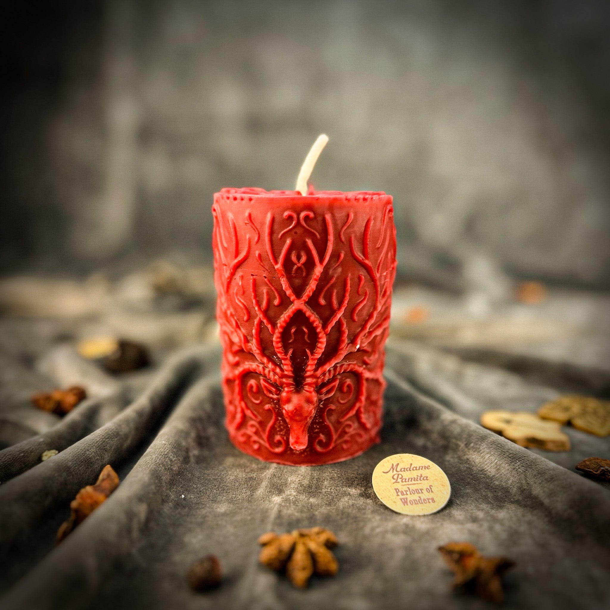 Parlour of Wonders Stag of the Quest Candle Spell Kit with brown candle, herbs, and ritual tools for spiritual guidance and life’s mission magic.