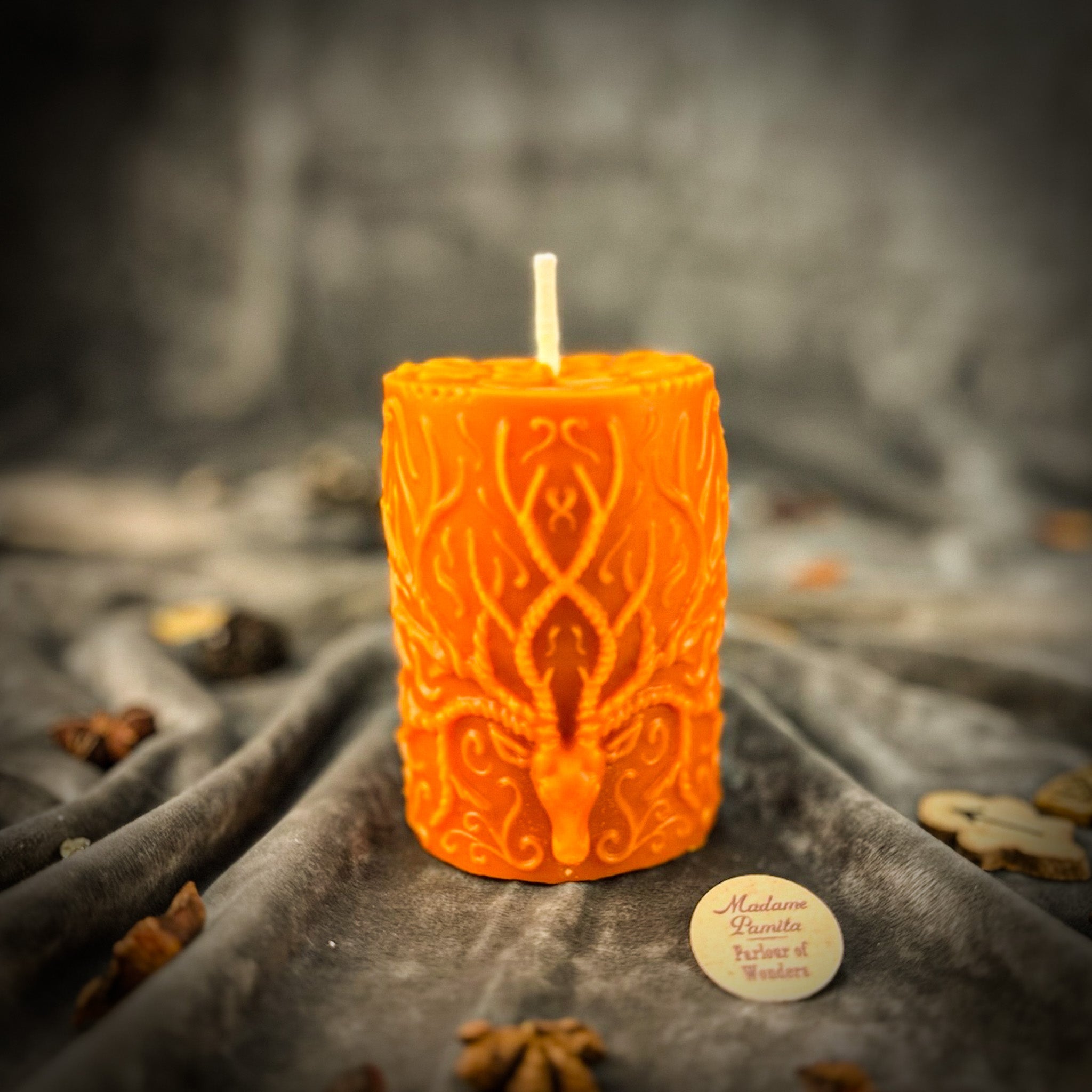 Parlour of Wonders Stag of the Quest Candle Spell Kit with brown candles and ritual tools for spiritual guidance and life’s mission magic.