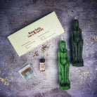 Parlour of Wonders Come to Me Candle Spell Kit for female couples, featuring brown candles for love and passion attraction.