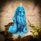 Domovyk House Blessing Candle Spell Kit by Parlour of Wonders with brown grounding candles and ritual accessories for home blessing.