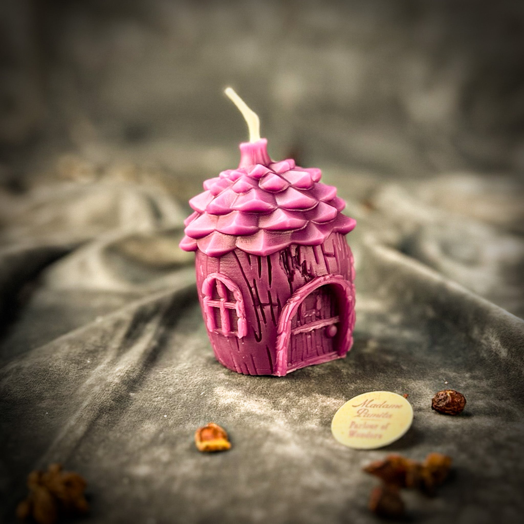 Pinecone of Protection Candle Spell Kit from Parlour of Wonders, featuring fairy magic and guardian energy for grounding and protection.