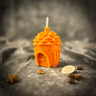 Parlour of Wonders Pinecone of Protection Candle Spell Kit with brown candles, fairy magic, and guardian energy elements.