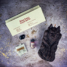 Parlour of Wonders Gargoyle Protection Candle Spell Kit with brown candles and protective symbols for guardian magic and legal matters.
