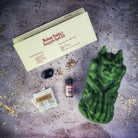 Parlour of Wonders Gargoyle Protection Candle Spell Kit with brown candles and guardian symbols for powerful magic protection.