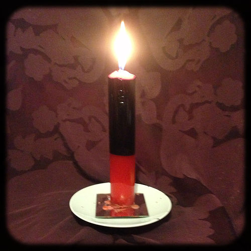 Love Curse Reversal Candle Spell Kit by Parlour of Wonders with candles and herbs for breaking love jinxes and restoring romance.