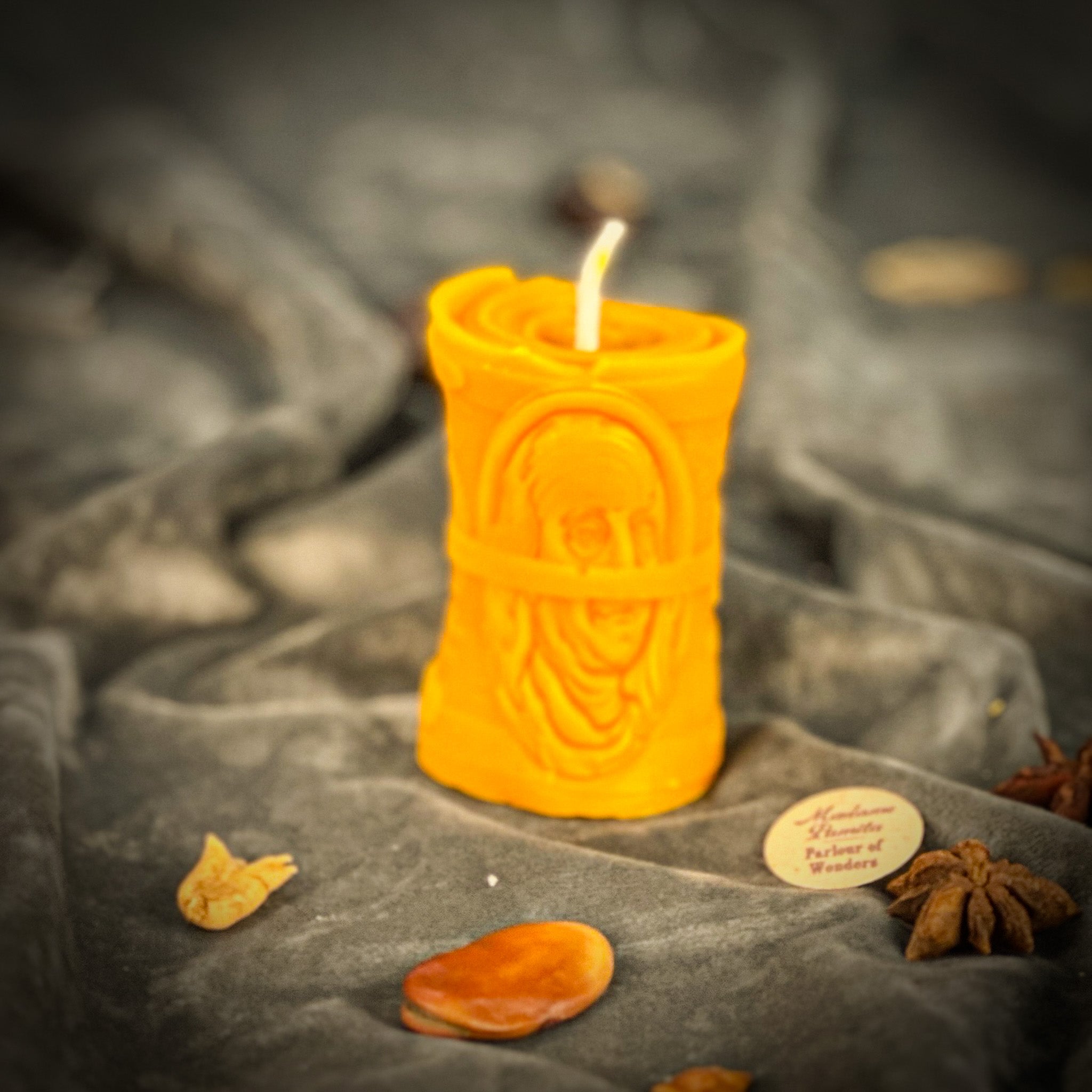 Green Candle Spell Kit for debt collection and fair compensation by Parlour of Wonders, includes candles and magical tools.