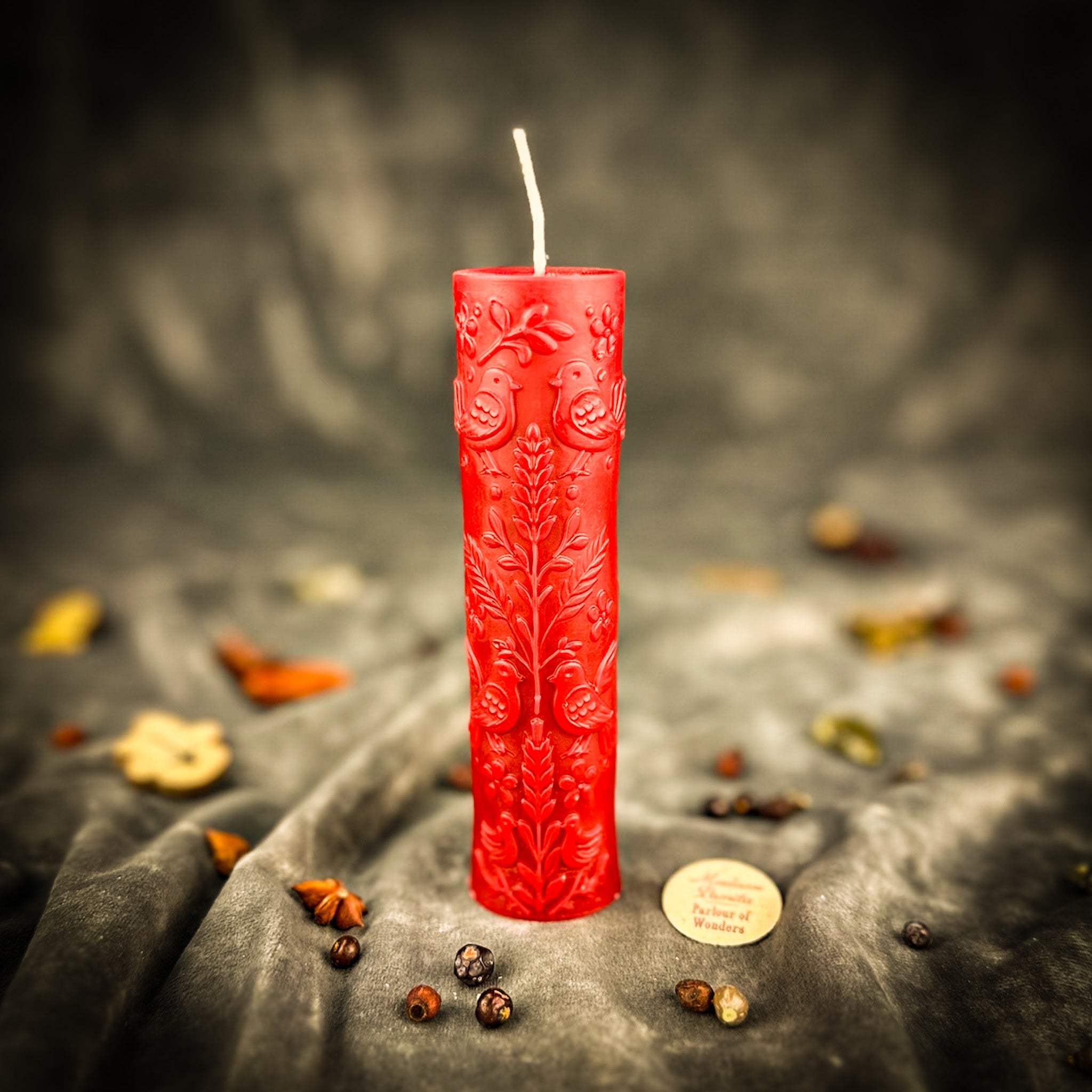 Parlour of Wonders Tree of Life Candle Spell Kit with green candles and herbs for growth and connection magic.