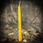 Green Gromnica Candlemas Candle Spell Kit by Parlour of Wonders, used for Slavic protection and blessing magic rituals.
