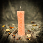 Parlour of Wonders Khrest Cross of Protection and Plenty Candle Spell Kit with green pillar candles for sacred balance and abundance magic.