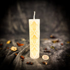 Green Khrest Cross of Protection and Plenty candle spell kit with pillar candles for sacred balance and abundance magic.