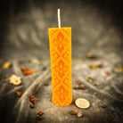 Parlour of Wonders Khrest Cross of Protection and Plenty Candle Spell Kit with green pillar candle for sacred balance and abundance magic.