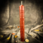 Parlour of Wonders Rozetka Six Petal Rosette Candle Spell Kit with green candle for protection and harmony.