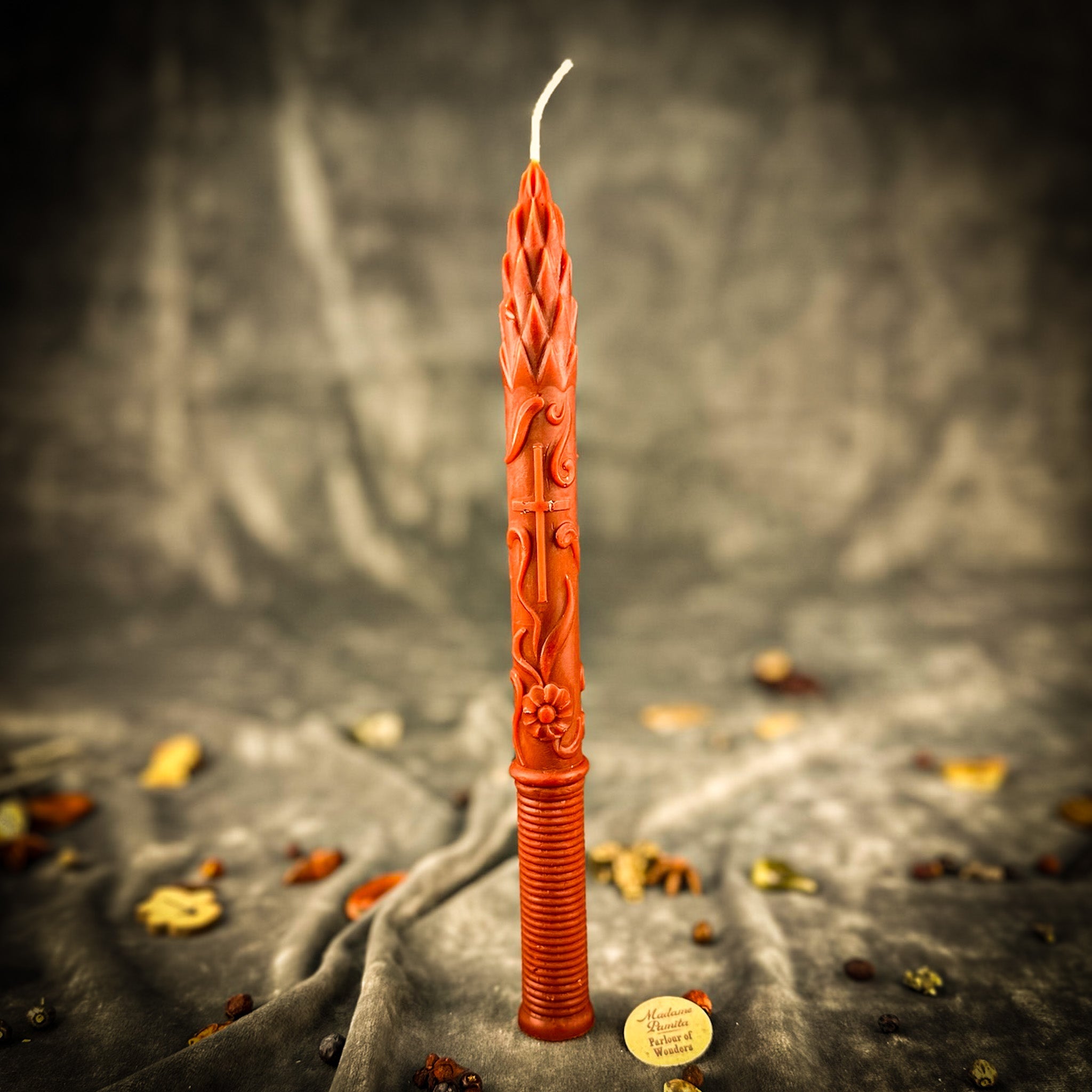 Parlour of Wonders Stritennya Asparagus Candle Spell Kit with green taper candles for renewal and protection rituals.