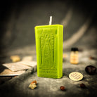 Parlour of Wonders High Priestess Candle Spell Kit featuring green candles for intuition and inner wisdom magic.