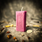 Parlour of Wonders High Priestess Candle Spell Kit with green candles for intuition and inner wisdom magic, displayed with spell components.