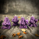Parlour of Wonders School of Owls Candle Spell Kit featuring orange candles and owl imagery for academic success and wisdom.