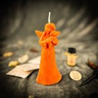 Dog Guardian Spirit Candle Spell Kit by Parlour of Wonders, featuring orange candles for pet healing and protection.