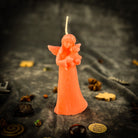 Dog Guardian Spirit Candle Spell Kit by Parlour of Wonders featuring orange candles for pet healing and protection.