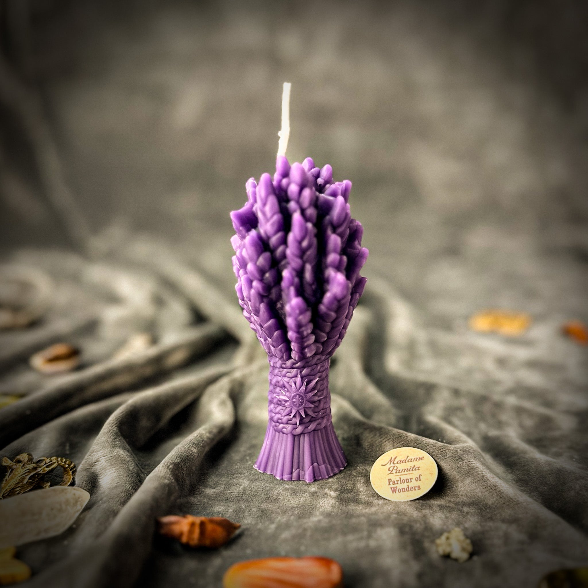 Parlour of Wonders Didukh Candle Spell Kit with orange candles and herbs for calling ancestors and new beginnings.