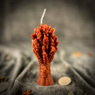 Parlour of Wonders Didukh Candle Spell Kit for calling ancestors, featuring orange candles and ritual accessories for new beginnings.