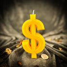 Orange Dollar Sign Candle Spell Kit by Parlour of Wonders featuring candles and magic tools for wealth and luxury rituals.