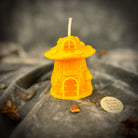 Parlour of Wonders cleansing mushroom fairy hut candle spell kit for purification and renewal magic, featuring orange candle and mystical packaging.