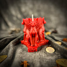 Parlour of Wonders Bastet Triple Protection Candle Spell Kit with orange candles and goddess protection symbols for family magic.