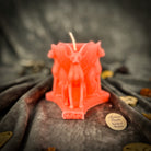 Parlour of Wonders Bastet Triple Protection Candle Spell Kit featuring orange candles for goddess protection and family magic.