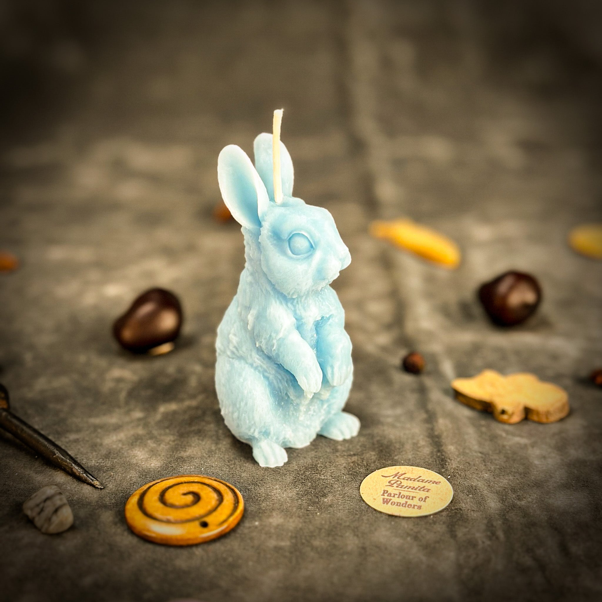 Orange Enchanted Bunny Candle Spell Kit from Parlour of Wonders for abundance and quick thinking magic.