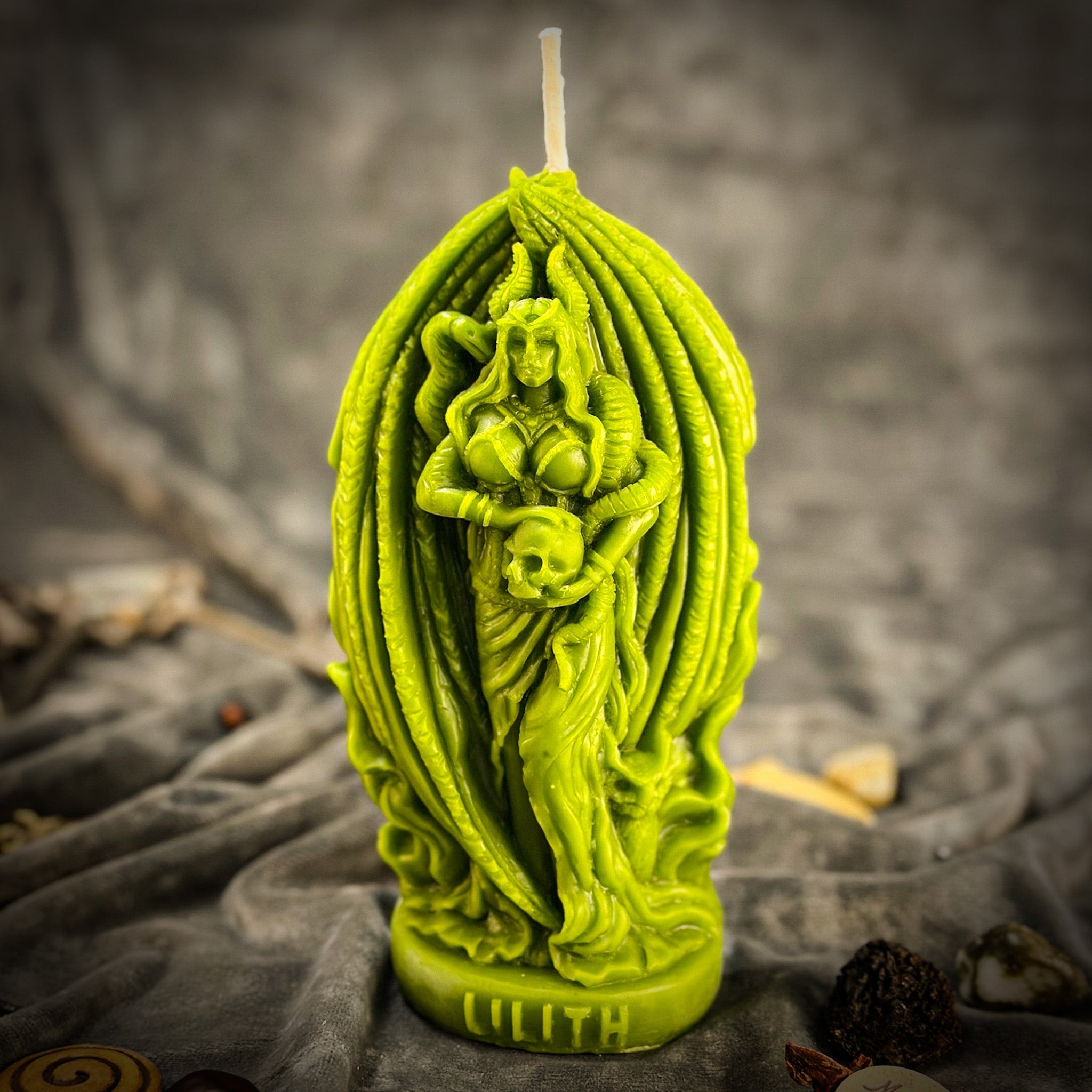 Parlour of Wonders Lilith Feminine Empowerment Candle Spell Kit with orange candles for independence and goddess magic.
