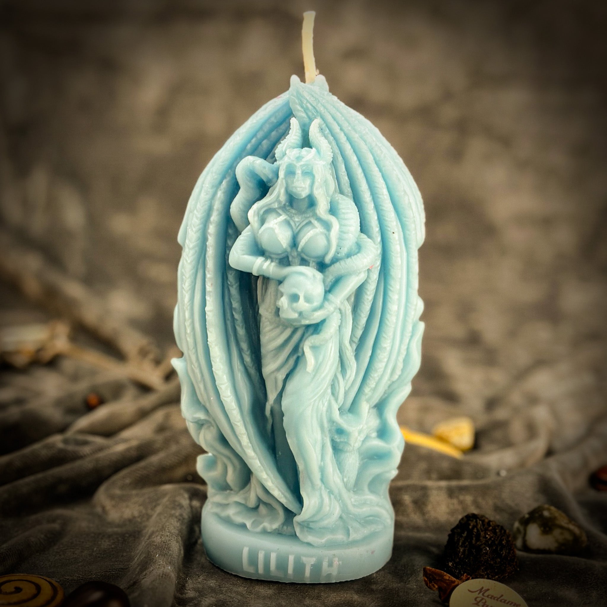 Parlour of Wonders Lilith Feminine Empowerment Candle Spell Kit with orange candles for independence and goddess magic.