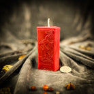 Parlour of Wonders The Fool Candle Spell Kit featuring an orange candle for new beginnings and adventure magic.