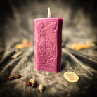 Orange Wheel of Fortune Candle Spell Kit by Parlour of Wonders, includes candles and tools for luck and opportunity magic.