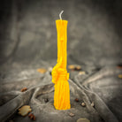 Sacred Goat Broom Candle Spell Kit by Parlour of Wonders with orange candles for banishing and protection rituals.