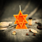Orange Seal of Solomon Candle Spell Kit for protection and divine power, includes candles and ritual tools from Parlour of Wonders.