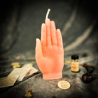 Pink Hand of Fate Candle Spell Kit by Parlour of Wonders, featuring candles for destiny and transformation magic.