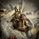 Purple Rabbit Candle Spell Kit by Parlour of Wonders for good luck and new beginnings, featuring candles and magical tools.