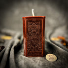 Purple Candle Spell Kit from Parlour of Wonders with candles and tools for victory and determination magic.