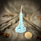 Purple Eiffel Tower Candle Spell Kit by Parlour of Wonders, featuring travel-themed candles for adventure and wanderlust magic.