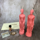 Purple candle spell kit by Parlour of Wonders featuring a human male figure for attracting love and passion.