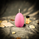 Purple Egg Talisman Candle Spell Kit from Parlour of Wonders for new beginnings and fertility magic, includes candles and ritual tools.