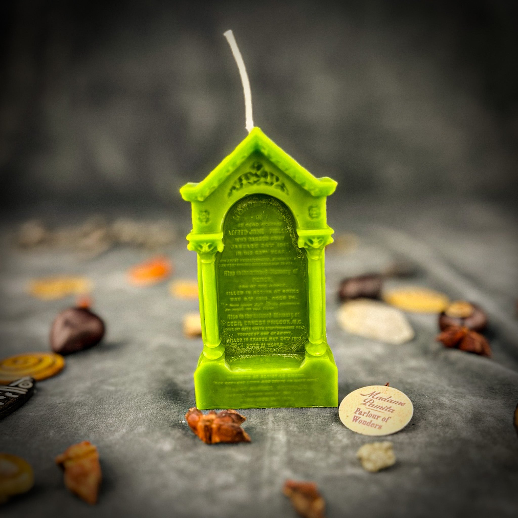 Purple Graveyard Candle Spell Kit by Parlour of Wonders for closure and ancestral connection magic, includes candles and ritual tools.