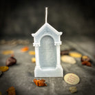 Purple Graveyard Candle Spell Kit by Parlour of Wonders with candles and herbs for closure and ancestral connection magic.