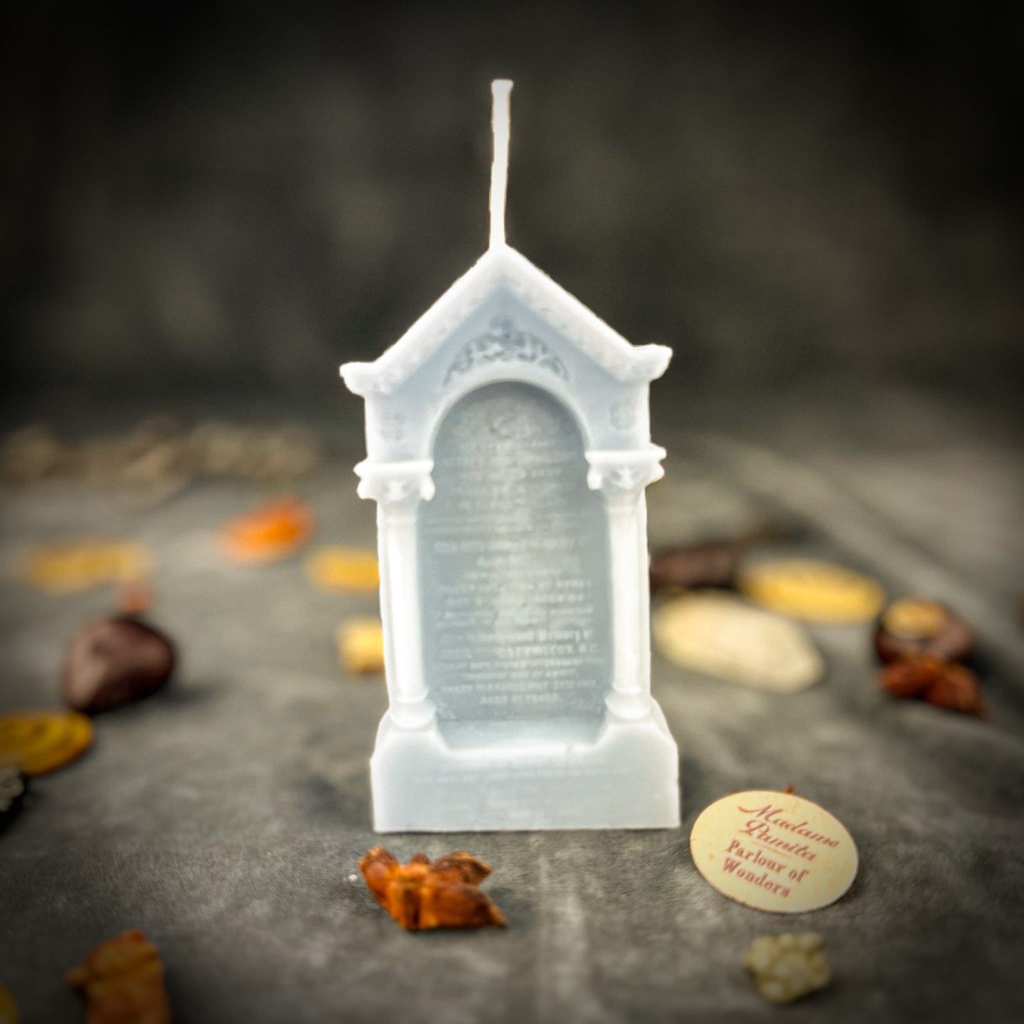 Purple Graveyard Candle Spell Kit by Parlour of Wonders with candles and herbs for closure and ancestral connection magic.