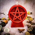 Purple Pentacle of Protection Candle Spell Kit with five elements for spiritual safety and protective magic by Parlour of Wonders.