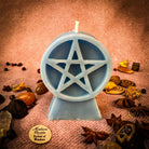 Purple Pentacle of Protection Candle Spell Kit with five elements for spiritual safety and magical protection.