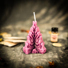 Living Fire Candle Spell Kit by Parlour of Wonders featuring purple candles for purification and transformation rituals.